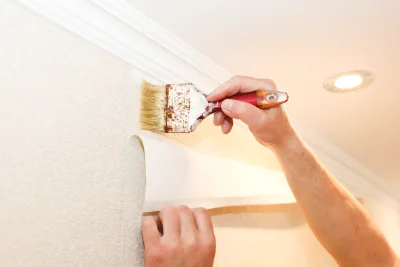 Pose de papier peint à Maulan — revêtements muraux et toiles de verre